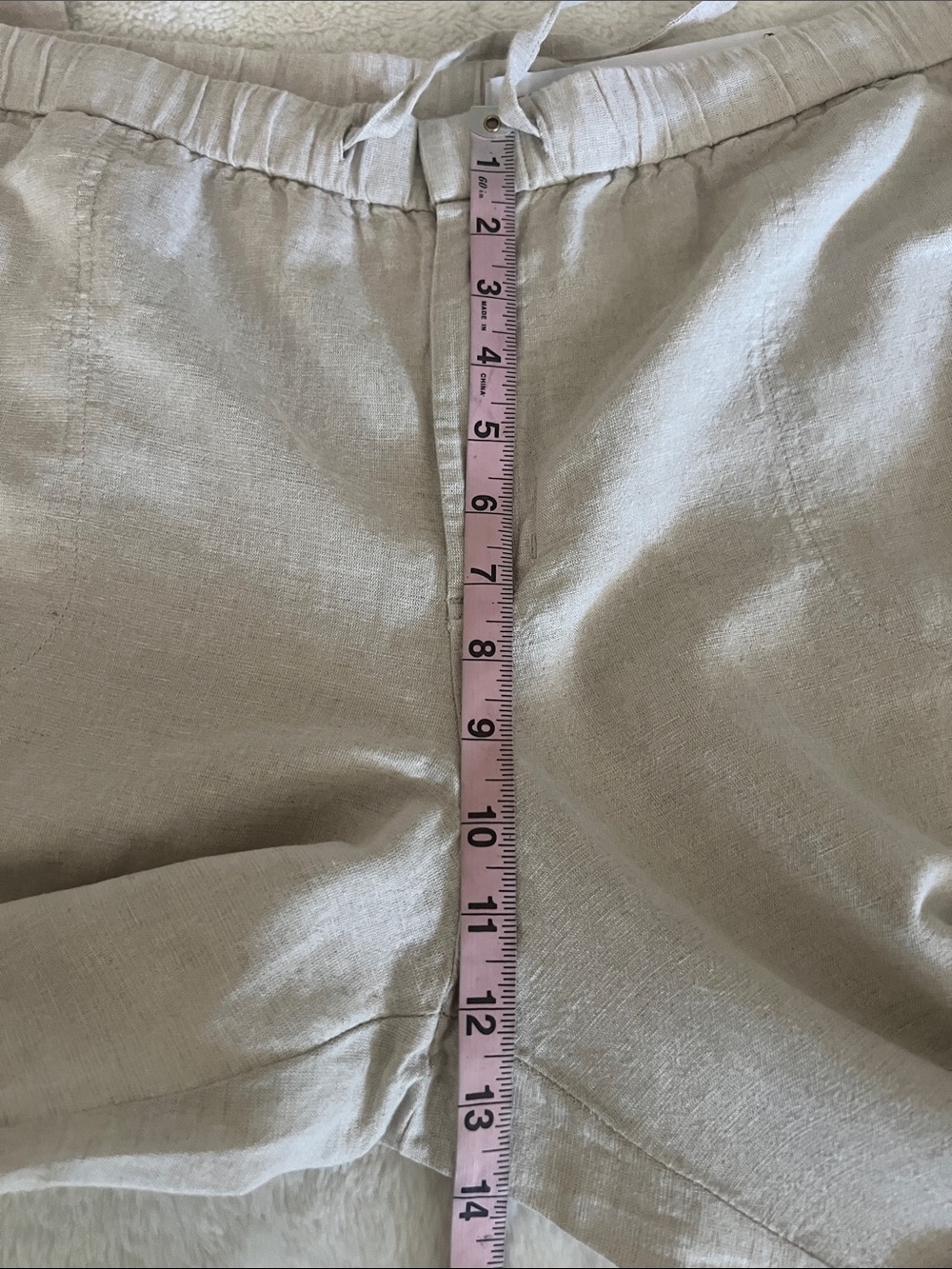 NWT (Liz Claiborne)Cream Linen Blend Drawstring Waist
Wide Leg Pants Size XL - Picture 13 of 17